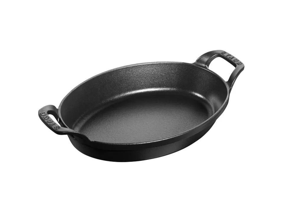 Pirofila ovale - 24 cm x 18 cm, nera Esclusivo