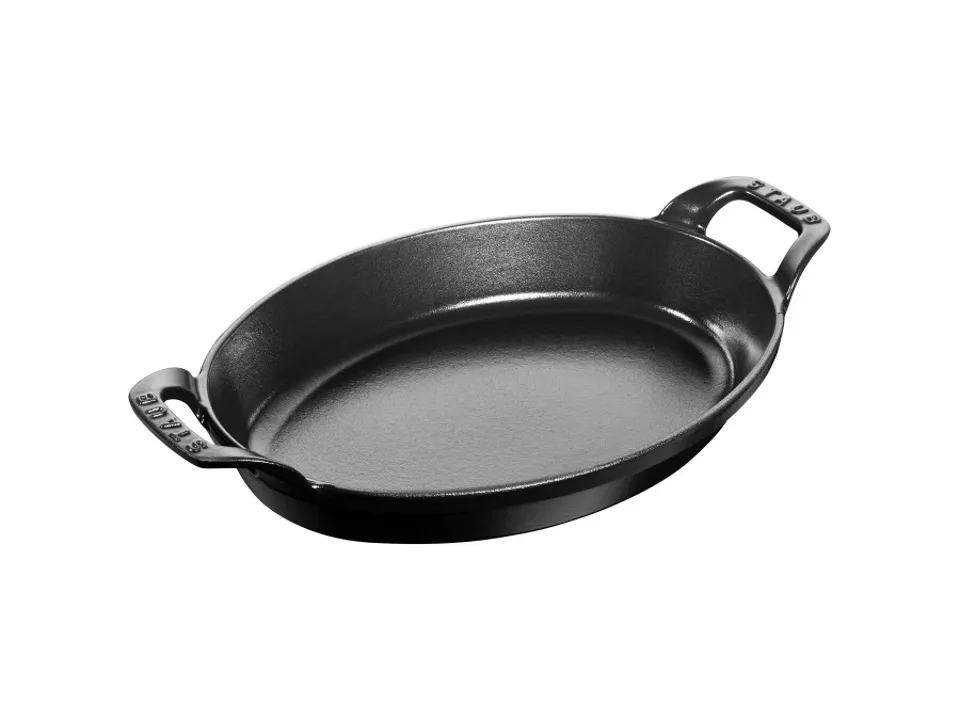 Pirofila ovale - 35 cm x 20 cm, nera Prezzo Conveniente