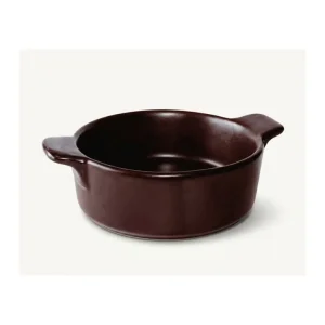 Stoneware, tegame tondo con manici, marrone - ø13x3,9h cm Must-Have