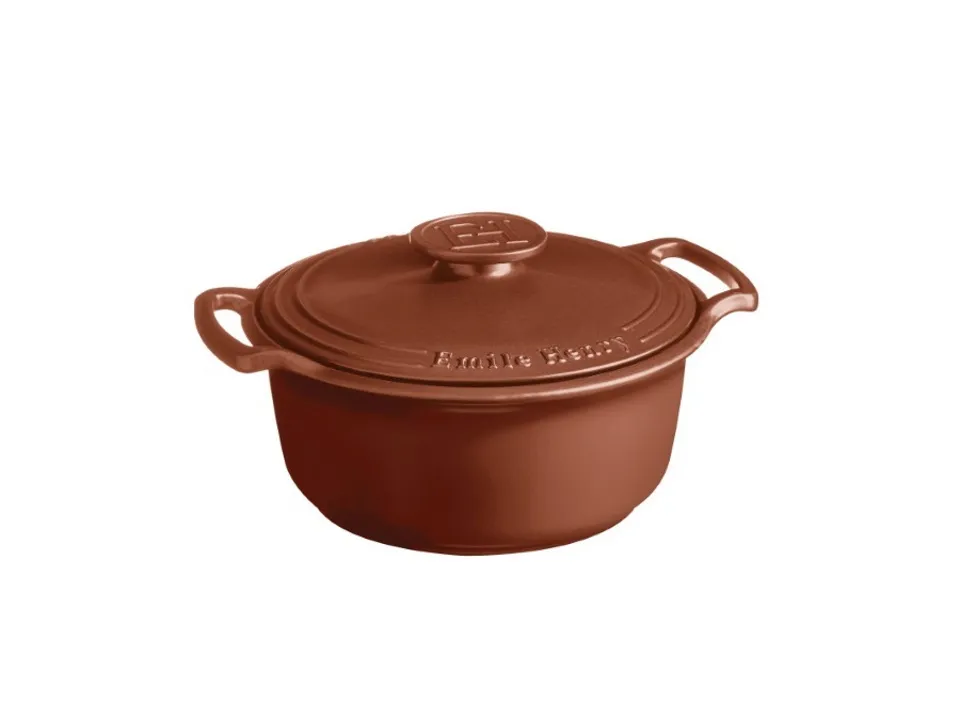 Reso Gratuito Sublime, cocotte tonda 6,5 lt - terra di siena