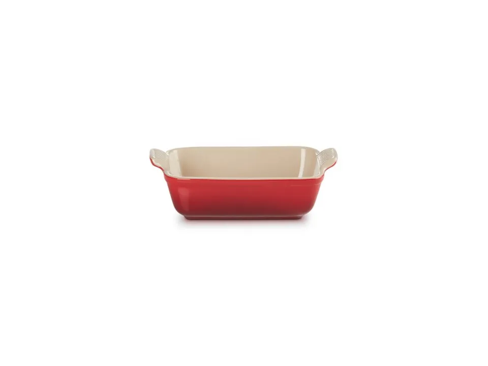 Tradition, pirofila rettangolare 19 cm in gres vetrificato - ciliegia Professionale