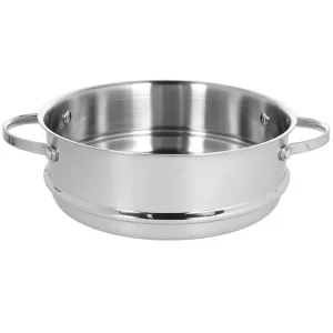 Spedito Oggi Luxury design, vaporiera 24 cm in acciaio inox