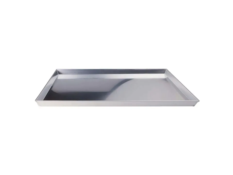 Teglia rettangolare in lega di alluminio, con orlo, 50x35x3 cm A Buon Prezzo