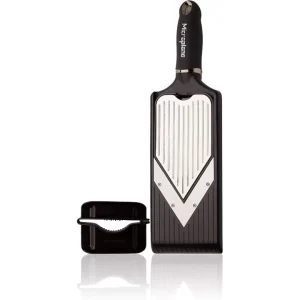Sconto Affettatrice con lama a v regolabile con caratteristica julienne acciaio inossidabile / nero