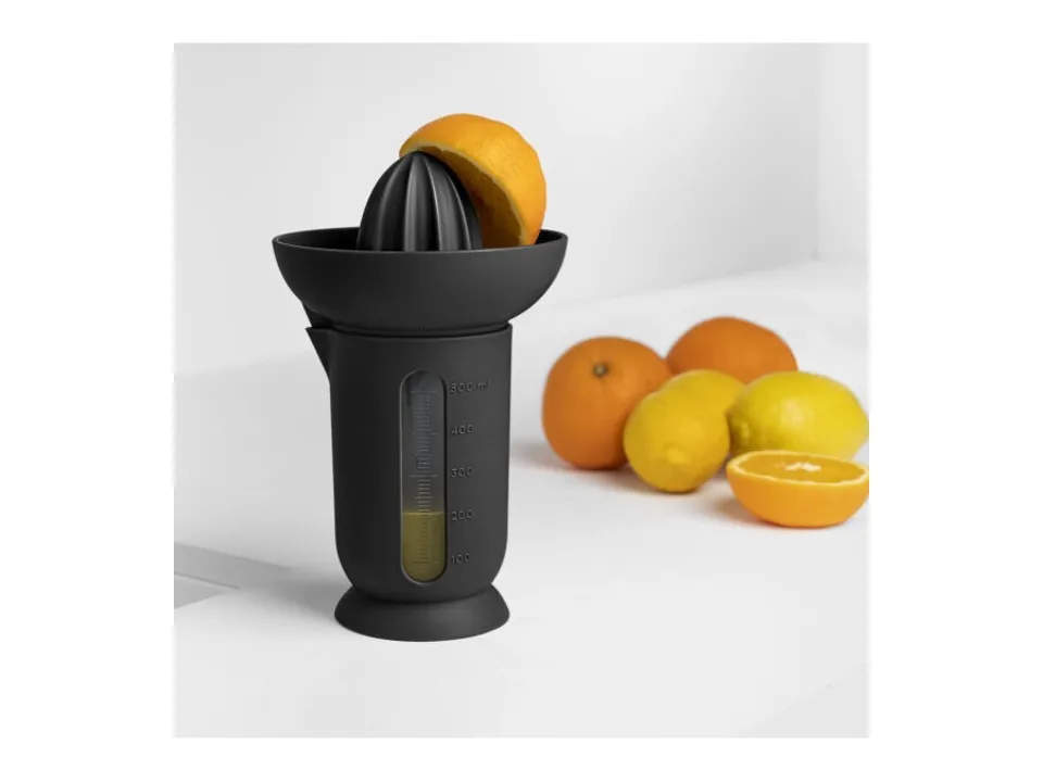 Consegna Rapida Ufo, spremiagrumi con caraffa - carbon black