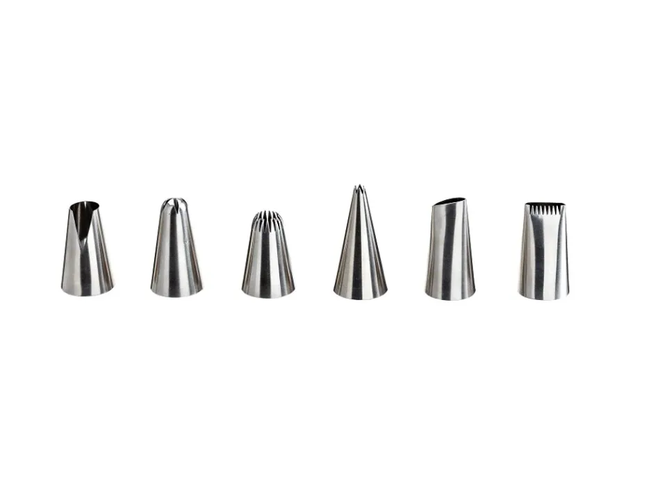 Occasione Set 6 beccucci assortiti pasticceria acc.18/10 øcm2,5x4h