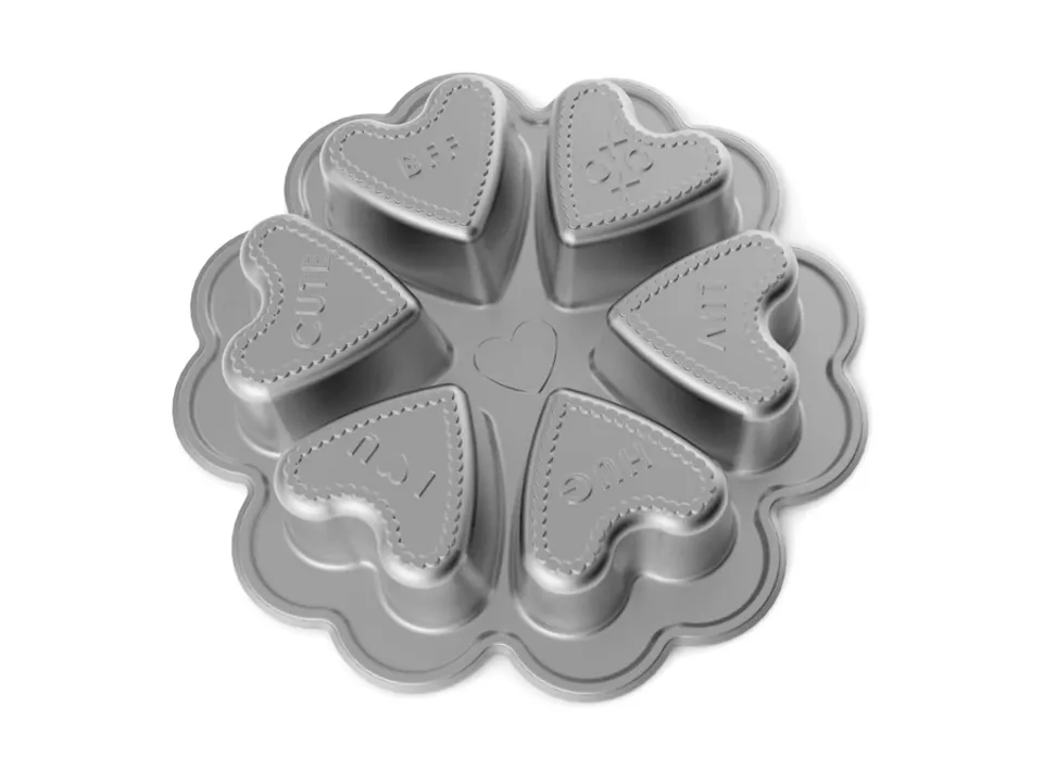 Stampo 6 cakelet forma di cuore Bestseller