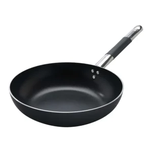 Padella antiaderente induzione alblack svasata alta in alluminio 3mm 1 manico - 24 cm Super Prezzo