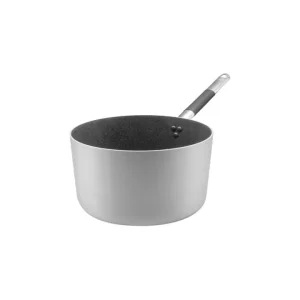 Spedito Oggi Casseruola antiaderente induzione sharkskin alta in alluminio 3mm 1 manico - ø24