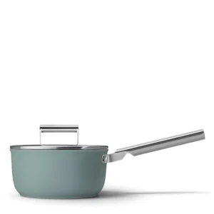Prezzo Conveniente Casseruola a un manico con coperchio, 50‘s style, ø 20 cm, verde smeraldo