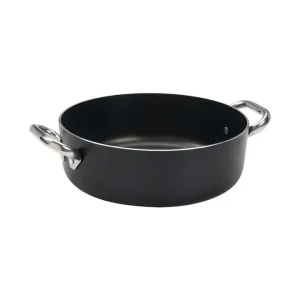 Casseruola antiaderente alblack bassa in alluminio 3mm 2 maniglie - ø36 Ultima Occasione
