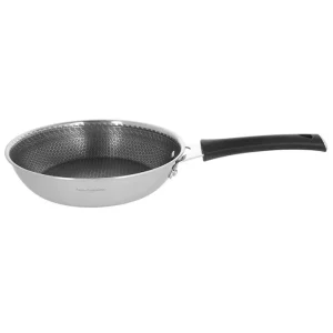 Luxury design, padella 1 manico 24 cm in acciaio inox argento Spedito Oggi