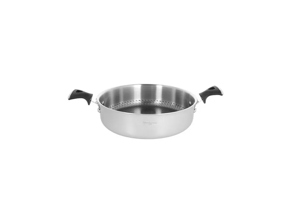 Must-Have Luxury design, tegame 2 manici 24 cm in acciaio inox argento