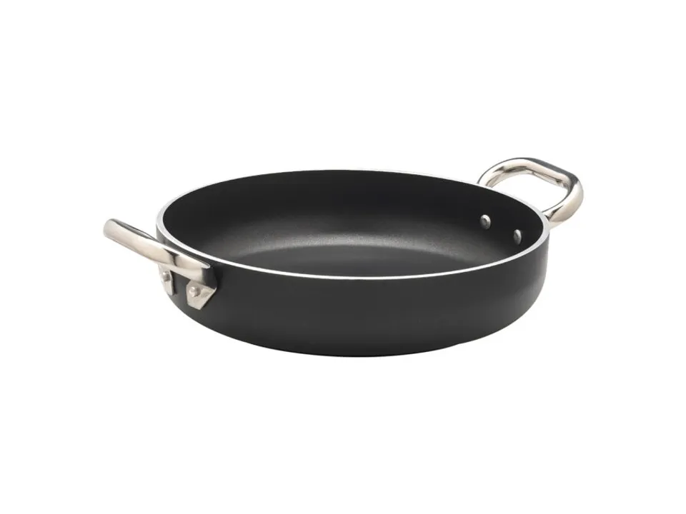 Promozione Esclusiva Tegame antiaderente induzione alblack in alluminio 5mm 2 maniglie - 24 cm