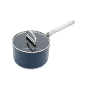 Space, casseruola alta antiaderente, ø 19 cm, 1 manico, con coperchio, blu Economico