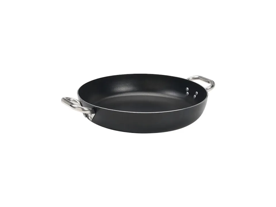 Tegame antiaderente alblack in alluminio 3mm 2 maniglie - ø32 Prezzo Basso