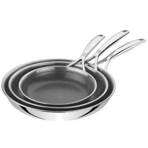 Peak, set 3 padelle in acciaio inox per induzione Miglior Prezzo