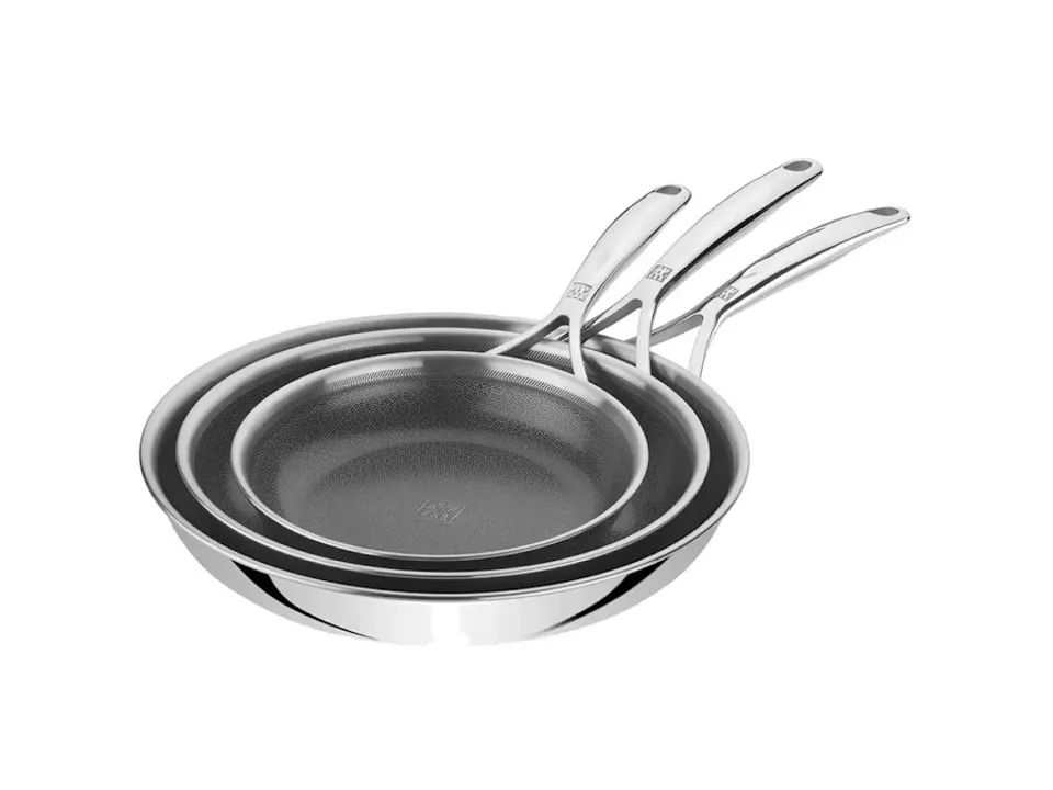 Peak, set 3 padelle in acciaio inox per induzione Miglior Prezzo