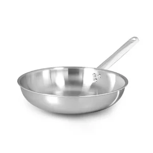Padella induzione svasata alta in aluinox 1 manico, ø32 cm Di Tendenza