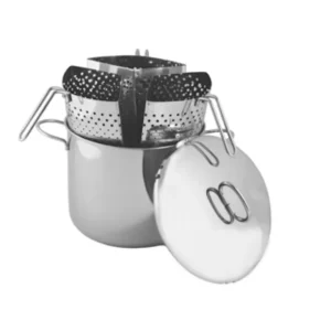 Super Prezzo Spaghettiera con 3 cestelli multiuso con coperchio bombato, induzione, 11 lt