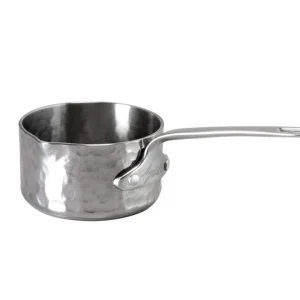 Offerta Casseruolino in aluinox 3ply martellato con beccuccio a dx 1 manico 1907 - ø 09 cm