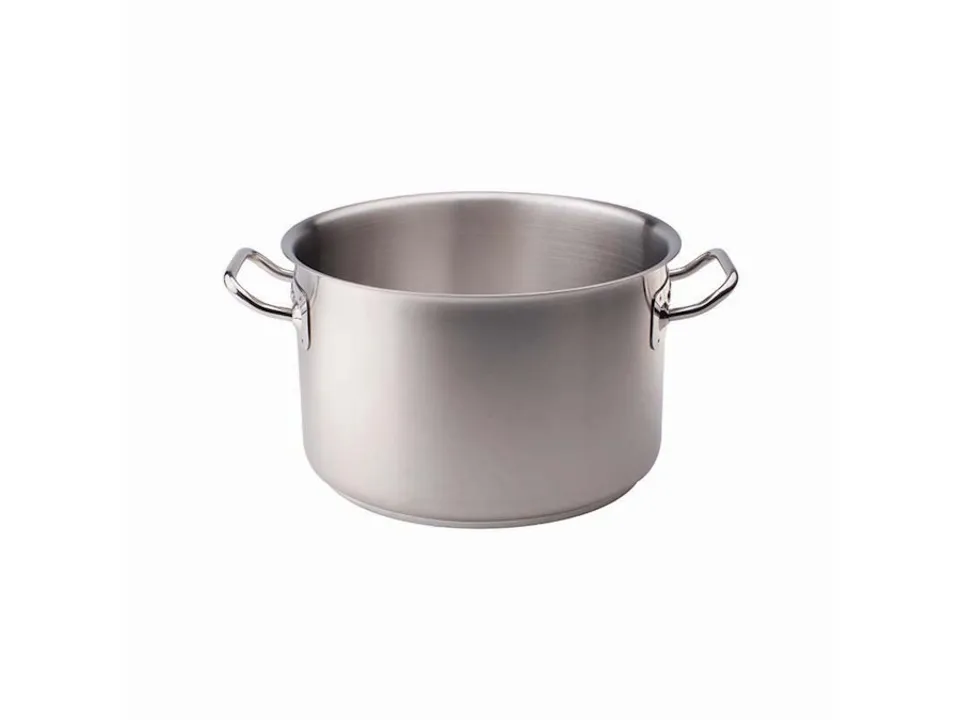 A Buon Prezzo Casseruola alta in acciaio inox 2 maniglie - ø36