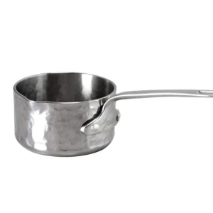 Casseruolino in aluinox 3ply martellato con beccuccio a dx 1 manico 1907 - ø 12 cm Must-Have