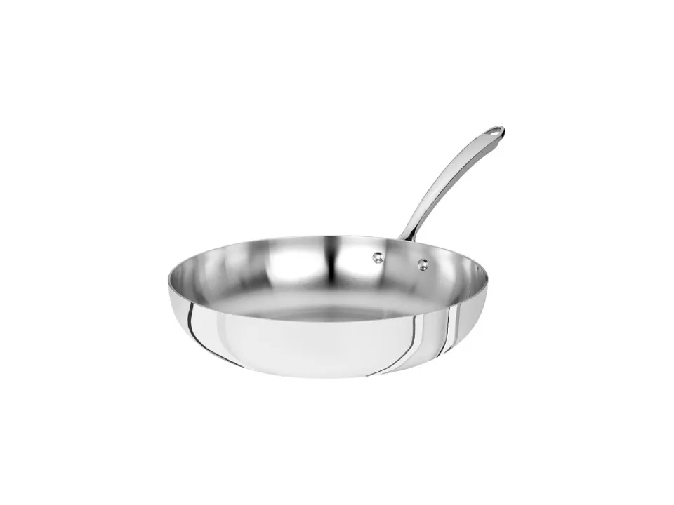 Promo Stagionale Padella induzione 1907 svasata alta in alluminio e acciaio lucido 1 manico - ø20xh5,5 cm