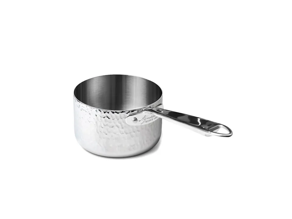 Casseruola alta in aluinox 3ply martellato con 1 manico in acciaio inox, ø 16 cm Compra Adesso