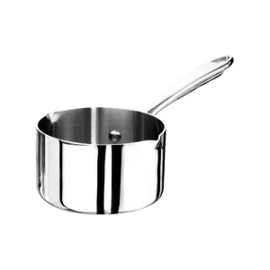 Casseruola induzione 1907 alta in alluminio e acciaio lucido 1 manico, ø12 cm Non Perdere