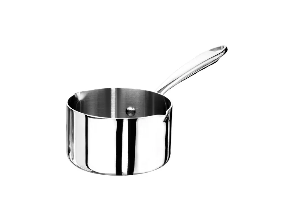 Casseruola induzione 1907 alta in alluminio e acciaio lucido 1 manico, ø12 cm Non Perdere