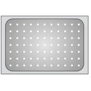 Gastronorm 1/1, bacinella forata in acciaio inox 18/10 - h.10 cm Offerta Del Giorno
