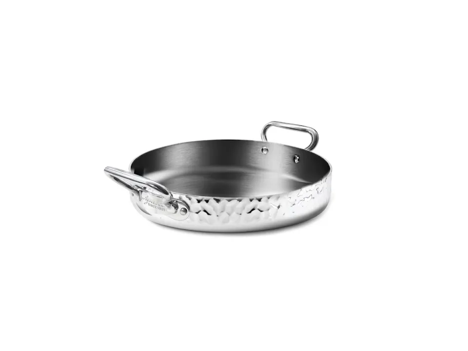 Tegame in aluinox 3ply martellato con 2 maniglie in acciaio inox, ø 24 cm Non Perdere