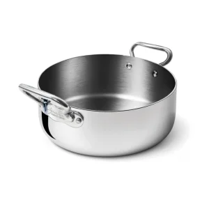 Casseruola induzione 1907 bassa in alluminio e acciaio lucido 2 maniglie, ø 20 cm Bestseller