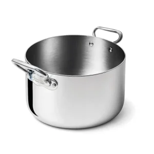 Must-Have Casseruola induzione 1907 alta in alluminio e acciaio lucido 2 maniglie, ø 32 cm