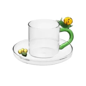Ichendorf Fruits & Flowers Tazza caffè con piattino Lumaca Ultimissimo Modello