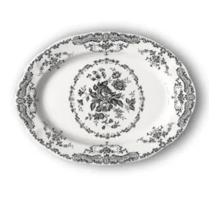 Bitossi Home Rose Black Vassoio ovale Offerta Limitata