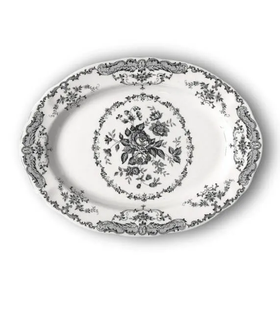 Bitossi Home Rose Black Vassoio ovale Offerta Limitata