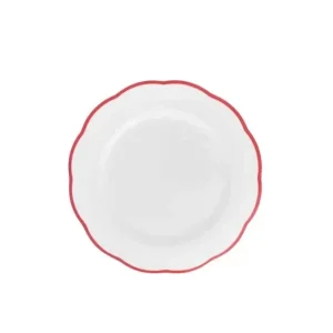 Spedizione Espresso Bitossi Home Petalo Set 6 pz Piatto Frutta bordo smerlato Rosso