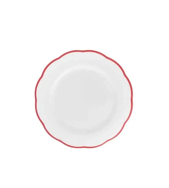 Spedizione Espresso Bitossi Home Petalo Set 6 pz Piatto Frutta bordo smerlato Rosso