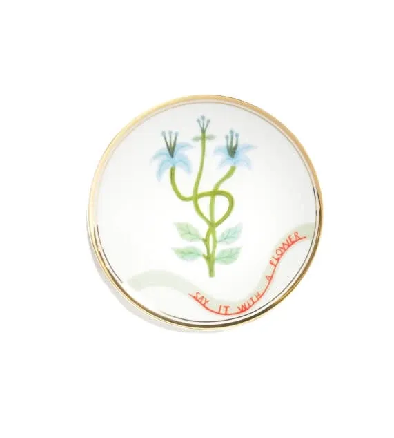 Bitossi Home Botanica Piattino Stella Alpina Ultimissimo Modello