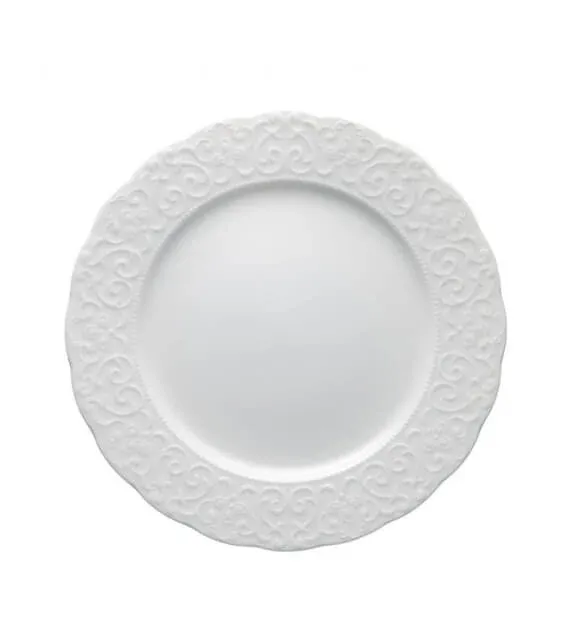 Brandani Gran Gala Set 6 Piatti Piani Porcellana Esclusivo