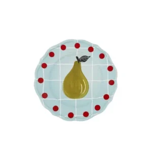 Prezzo Scontato Bitossi Home Quadri Bordo Pois Set 2 pz Piatto frutta Azzurro