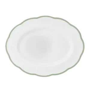 Bitossi Home Petalo Piatto portata ovale bordo smerlato Verde Must-Have