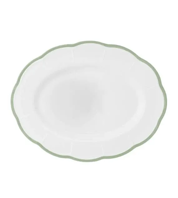 Bitossi Home Petalo Piatto portata ovale bordo smerlato Verde Must-Have