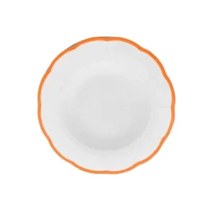 Bitossi Home Petalo Set 6 pz Piatto fondo bordo smerlato Ruggine Scelto Dai Clienti
