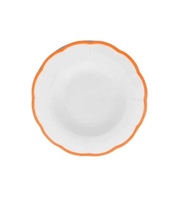 Bitossi Home Petalo Set 6 pz Piatto fondo bordo smerlato Ruggine Scelto Dai Clienti