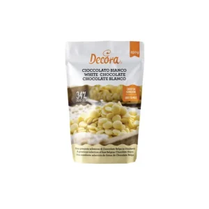 Offerta Decora - Cioccolato belga bianco in dischetti 250 g