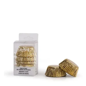 Decora - Confezione da 60 pirottini oro 50 x 32 mm Promo Stagionale