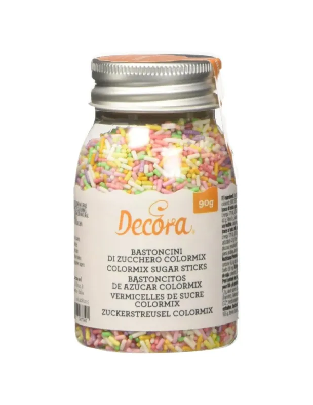 Offerta Speciale Decora - Cf 90 g bastoncini di zucchero colormix